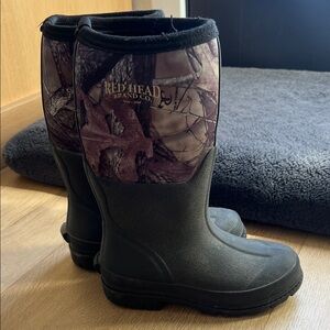 RedHead Woodland Camo Boots, youth